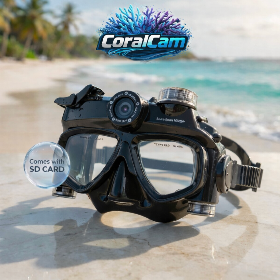 verdant brink diving goggles CoralCam HD Recording Goggles – Snow Sync