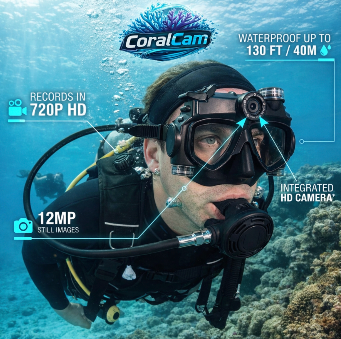 CoralCam HD Recording Goggles